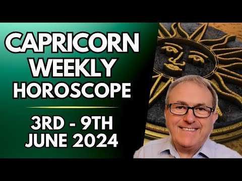 Capricorn Horoscope  - Weekly Astrology  - 3rd to 9th June 2024