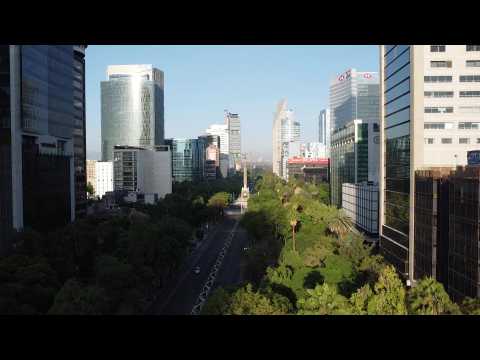 AERILA SHOTS of Mexico City amid general election