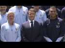 Macron visits France's national team ahead of Euro 2024 in Germany