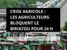 Manifestation des agriculteurs français et espagnol au Biriatou. L'A63 bloquée