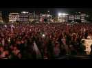 Crowd celebrates Mexico election result in Zocalo square