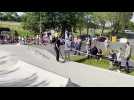Isbergues : des riders professionnels en démonstration au skate park