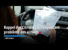 Rappel des Citroën C3, l'inquiétant problème des airbags