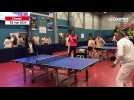 VIDÉO. La présidente du Département de Maine-et-Loire joue au ping-pong pour saluer la flamme