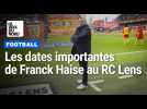 Franck Haise quitte le RC Lens pour Nice, ses dates importantes avec les Sang et Or