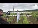 La flamme olympique est passée dans les vignes de Chaudefonds-sur-Layon