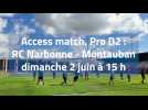 Access match Pro D2 RC Narbonne - Montauban