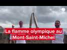VIDÉO. Avant les JO 2024, revivez le passage de la flamme olympique au Mont-Saint-Michel