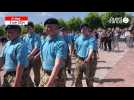 VIDÉO. 80e D-Day. Des jeunes de la Royal air force air cadets défilent à Sainte-Mère-Église