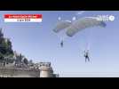 VIDÉO. 80e D-Day. Au Mont-Saint-Michel, des sauts en parachute des forces américaines