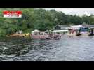 VIDÉO. Une centaine de nageurs au départ d'une course de 2 km dans le lac de Guerlédan