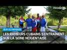 Les rameurs cubains s'entraînent sur la Seine nogentaise pour les Jeux olympiques