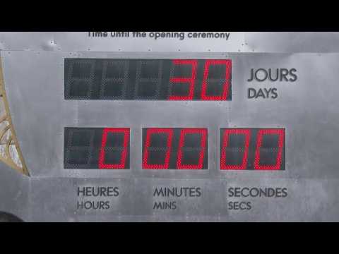 In Paris, Olympic countdown clock shows 30 days until Games