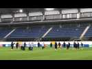 Foot Euro entraînement équipe de France J-1 France - Belgique travail athlétique Paderborn