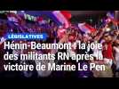 Ambiance à Hénin-Beaumont, Marine Le Pen prend la parole