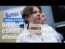 Béthune : discours Estelle Harremoes en attendant les résultats du premier tour des élections législatives
