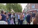La Flamme olympique à Amiens : le Party bus fait danser la foule