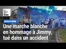 Cent personnes à la marche blanche en souvenir de Jimmy Horon, tué dans un accident par un routier