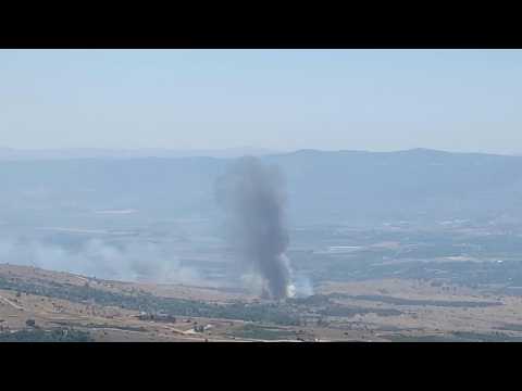 Smoke rises in northern Israel after strikes from Lebanon