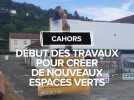 Un ancien garage détruit pour créer de nouveaux espaces verts à Cahors