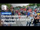 Manifestation d'agriculteurs et de riverains contre le contournement de Maubeuge