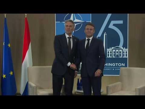 France's Macron meets Dutch PM on sidelines of NATO Summit