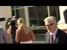 Alec Baldwin leaves court after first day of manslaughter trial