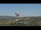 Smoke billows following Israeli strikes on south Lebanon