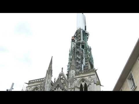 Fire 'under control' at France's Rouen cathedral