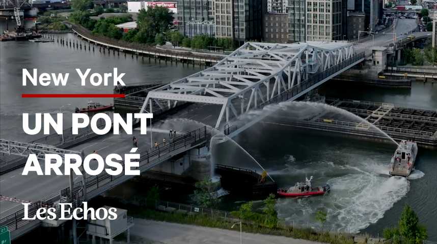 Illustration pour la vidéo A New York, un pont se dilate sous l’effet de la chaleur