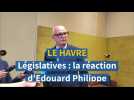 Législatives 2024. Réaction d'Edouard Philippe après le premier tour