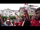 Les supporters des Diables font danser Düsseldorf