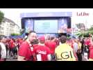 Les supporters des Diables font danser Düsseldorf