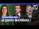 Législatives 2024 : Bardella veut un débat avec Mélenchon qui refuse, Marine Tondelier l'interpelle