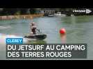 Le jetsurf s'installe au camping des Terres rouges à Clérey