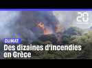 La Grèce en proie à des dizaines d'incendies depuis le week-end