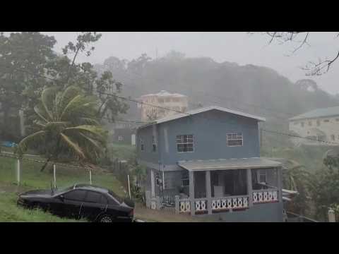 Powerful Hurricane Beryl drenches Grenada
