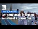 Dunkerque : Hélène Cortin porte la flamme olympique
