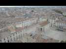 La Maison Carrée inscrite au patrimoine mondial de l'Unesco.