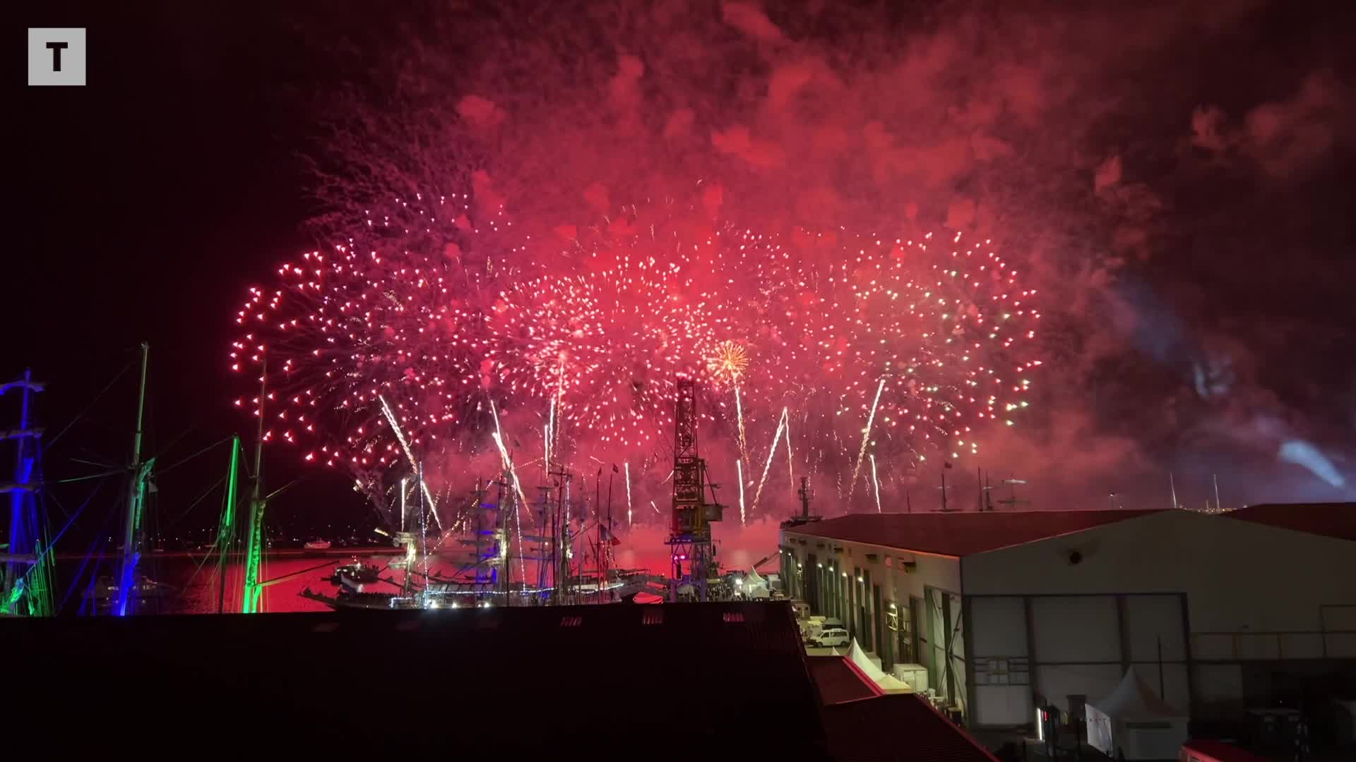 Les images du feu d'artifice des Fêtes maritimes de Brest pour le 14-Juillet [Vidéo]