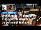 Nuits secrètes : ambiance dingue pour le set de Johnny Wallace avec une chenille... à double étage