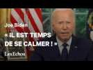 Joe Biden appelle au calme après l'attentat qui a visé Donald Trump