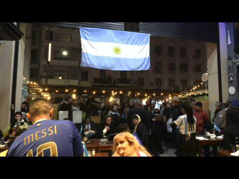 Argentina football fans wait for the start of Copa America final