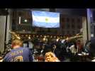 Argentina football fans wait for the start of Copa America final