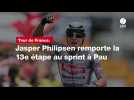 VIDÉO. Tour de France. Jasper Philipsen remporte la 13e étape au sprint à Pau