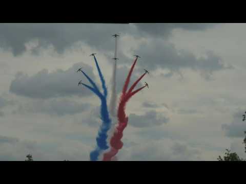 Patrouille de France flyover closes Bastille Day parade in Paris