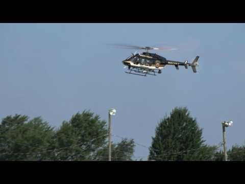 Police helicopter at scene of Trump assassination attempt