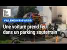 Incendie dans un parking souterrain à Villeneuve-d'Ascq