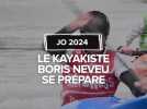 Jo Paris 2024 Le Kayakiste Boris Neveu se prépare dans les meilleures conditions.