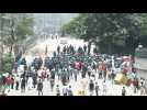 Tear gas and violence as Bangladesh protesters clash with police